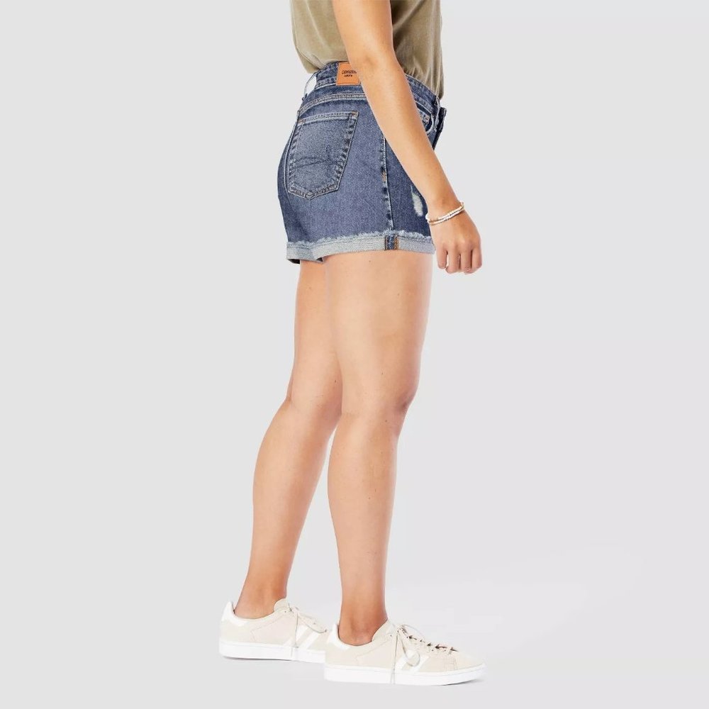 DENIZEN Levi's® Women's High-Rise 3" Jean Shorts 4 W27 - Picture 3 of 9